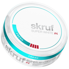 Skruf Super White Fresh #4 Slim Extra Stark