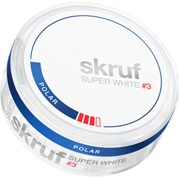 Skruf Super White Slim Polar #3 Slim Extra Strong
