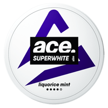 Ace Superwhite Liquorice Slim Strong