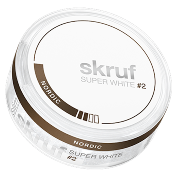 Skruf Super White Nordic Liquorice #2 Slim Normal