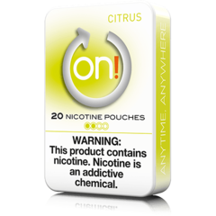 On! Citrus 2 mg Mini Less Intense Nicotine Pouches