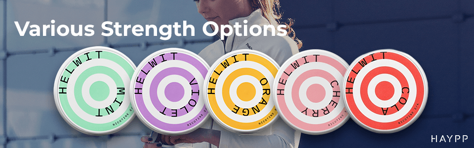 Choose from different Helwit nicotine strengths