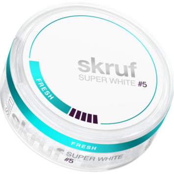 Skruf Super White Fresh #5 Slim Extra Stark