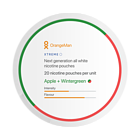 OrangeMan Apple + Wintergreen Slim Extra Stark Nikotinbeutel