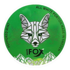 White Fox Peppered Mint Strong Nicotine Pouches