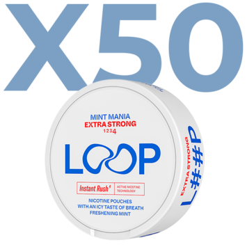 LOOP Mint Mania Slim Extra Strong Valuepack - 50 Cans