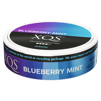 XQS Blueberry Mint Slim Extra Strong Nicotine Pouches