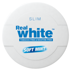 KickUp Real White Soft Mint Slim Nicotine Free Pouches
