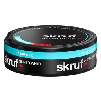 Skruf Super White Fresh Max #6 Large Extra Strong