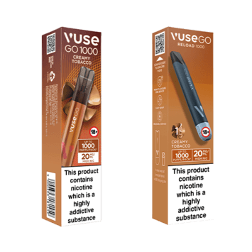 Vuse Go 1000 Creamy Tobacco 20 mg Disposable + Pod Kit