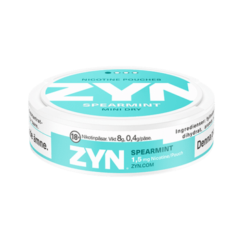 ZYN Spearmint Mini Less Intense flat