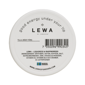 LEWA Liquorice & Raspberries Nikotinfritt Snus - Haypp SE