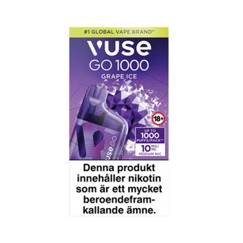 Vuse Go 1000 Box Grape Ice (10mg)